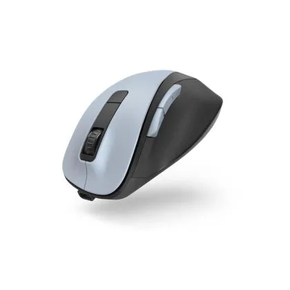 Mouse optic wireless HAMA MW-500 Recharge, albastru deschis, 6 butoane, 800/1200/1600 dpi, silentios