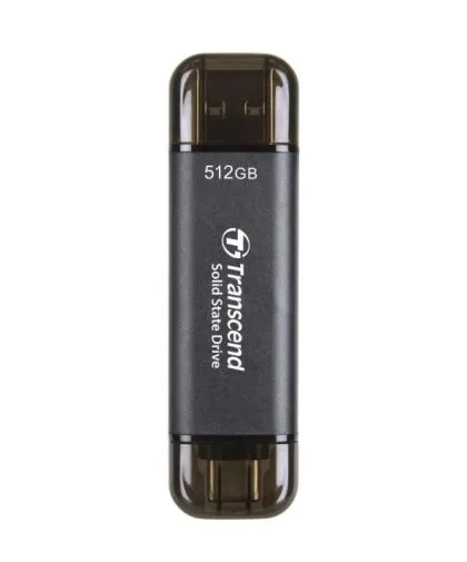 Hard disk Transcend 512GB, External SSD, ESD310C, USB 10Gbps, Type C/A, Black