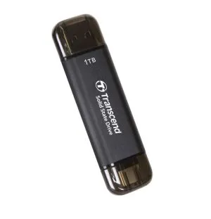 Hard disk Transcend 1TB, SSD extern, ESD310C, USB 10Gbps, tip C/A, negru