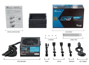 Unitate de alimentare Seasonic G12 GM-650, 650W, 80+ GOLD