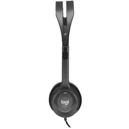 LOGITECH H111 Corded Stereo Headset - BLACK - 3.5 MM