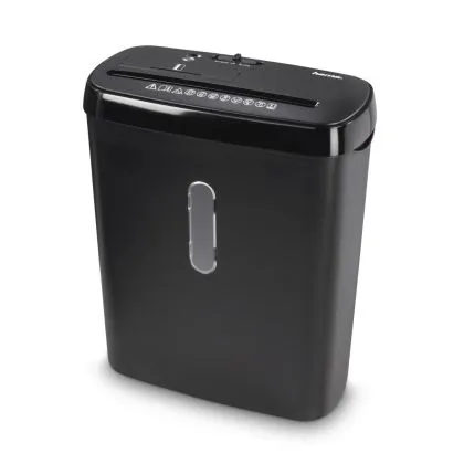 Shredder Hama Basic S8CD, A4, 8 coli, CD/DVD, Negru