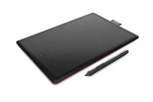 Una de la Wacom Medium tabletă grafică, neagră