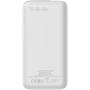 CANYON PB - 301, Power bank 30000mAh Li-poli baterie, Intrare Micro: DC5V/2A, 9V/2A Intrare Tip c PD: DC5V/3A, 9V/2A， Ieșire Tip C PD:5V/3A,9V/2.2A, 12V/1.5AIeșire USB A1+USBA 2: 5V3A,5V/4.5A,4.5V/5A,9V2A,12V1.5A,22.5W cablu de încărcare rapidă 0,3m,