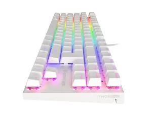 Tastatură Genesis Gaming Keyboard Thor 303 TKL White RGB Backlight US Layout Switch Brown