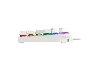 Tastatură Genesis Gaming Keyboard Thor 303 TKL White RGB Backlight US Layout Switch Brown