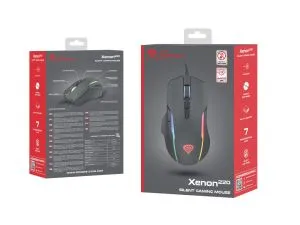 Mouse Genesis Gaming Mouse Xenon 220 6400dpi cu software iluminat negru