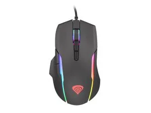 Mouse Genesis Gaming Mouse Xenon 220 6400dpi cu software iluminat negru
