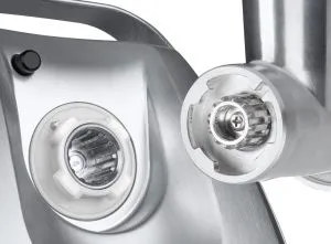 Meat mincer Bosch MFW67450, Meat mincer ProPower, 700W - 2000W, Discs: 3 / 4,8 / 8 mm; Sausage attachment; Attachment for kibbutz / meatballs; Fruit pressing attachment; Out: 3.5kg/min, Black
