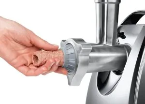 Meat mincer Bosch MFW67450, Meat mincer ProPower, 700W - 2000W, Discs: 3 / 4,8 / 8 mm; Sausage attachment; Attachment for kibbutz / meatballs; Fruit pressing attachment; Out: 3.5kg/min, Black