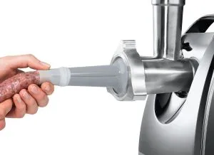 Meat mincer Bosch MFW67450, Meat mincer ProPower, 700W - 2000W, Discs: 3 / 4,8 / 8 mm; Sausage attachment; Attachment for kibbutz / meatballs; Fruit pressing attachment; Out: 3.5kg/min, Black
