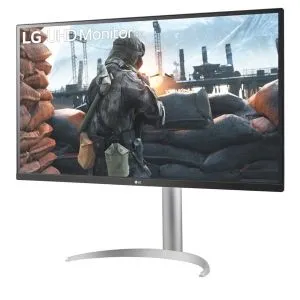 Монитор LG 32UP55NP-W, 31.5" Wide LED AG, VA, DCI-P3 90%, 4ms, 350 cd/m2, 3000:1, 4K (3840x2160), HDR 10, USB Type-C, HDMI, DisplayPort, AMD FreeSync, Height, Tilt, Speaker, Black