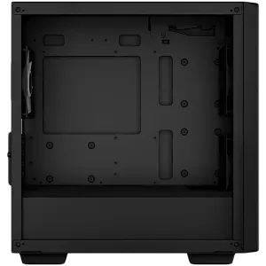 DeepCool CC360 ARGB, Turn Mid, Mini-ITX/Micro-ATX, 1xUSB3.0, 1xUSB2.0, 1xAudio, 3x120mm ventilatoare ARGB preinstalate, sticlă securizată, panou plasă, negru