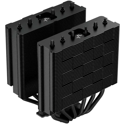 DeepCool AG620 BK ARGB, CPU Air Cooler, 2x120mm ARGB PWM Fan, TDP 260W, 6 Heatpipes, Intel LGA2066/2011-v3/2011/1700/1200/115x, AMD AM5/AM4, 129×136×157 mm(L×W ×H), 2 Year Warranty