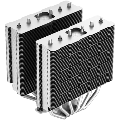 DeepCool AG620, răcitor de aer pentru procesor, ventilator PWM de 2x120 mm, TDP 260 W, 6 conducte de căldură, Intel LGA2066/2011-v3/2011/1700/1200/115x, AMD AM5/AM4, 129×136×15×H) , 2 ani garanție