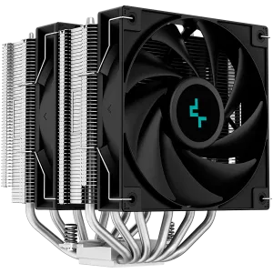 DeepCool AG620, CPU Air Cooler, 2x120mm PWM Fan, TDP 260W, 6 Heatpipes, Intel LGA2066/2011-v3/2011/1700/1200/115x, AMD AM5/AM4, 129×136×157 mm(L×W×H) , 2 Year Warranty