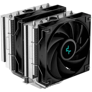 DeepCool AG620, CPU Air Cooler, 2x120mm PWM Fan, TDP 260W, 6 Heatpipes, Intel LGA2066/2011-v3/2011/1700/1200/115x, AMD AM5/AM4, 129×136×157 mm(L×W×H) , 2 Year Warranty