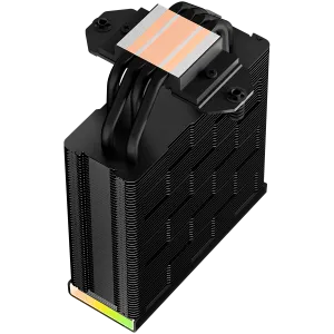 DeepCool AK400 Digital, CPU Air Cooler, 1x120mm FK120 PWM Fan, Digital Display, ARGB, TDP 220W, 4 Heatpipes, Black, Intel LGA1700/1200/115x, AMD AM5/AM4, 126×97×156 mm(L×W×H ), 3 Year Warranty