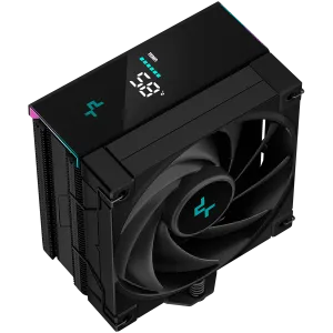 DeepCool AK400 Digital, CPU Air Cooler, 1x120mm FK120 PWM Fan, Digital Display, ARGB, TDP 220W, 4 Heatpipes, Black, Intel LGA1700/1200/115x, AMD AM5/AM4, 126×97×156 mm(L×W×H ), 3 Year Warranty