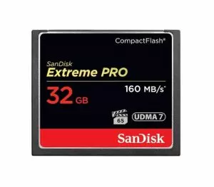 Card de memorie SANDISK Extreme PRO, CompactFlash, 32GB VPG-65, 160 Mb/s