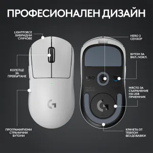 Mouse pentru gaming Logitech G Pro X Superlight 2 Wireless alb