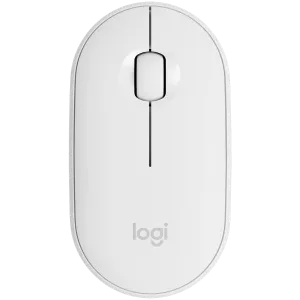 LOGITECH M350S Pebble 2 Bluetooth Mouse - TONAL WHITE - DONGLELESS