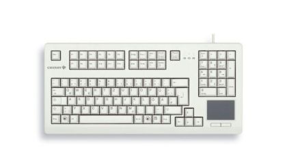 Tastatură compactă cu fir CHERRY G80-11900, cu Trackball, gri
