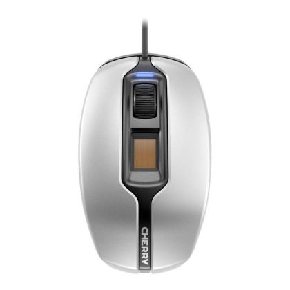 Mouse cu fir CHERRY MC 4900, Amprentă, USB, Argintiu/Alb
