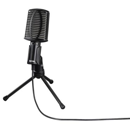 Microfon de birou HAMA MIC-USB Allround, pentru PC/laptop, USB, Negru