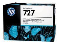 Cap de imprimare original HP 727 B3P06A, capacitate standard negru și color, pachet de 1