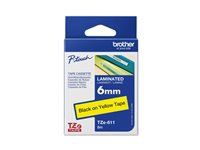 Consumabile Brother TZe-611 Bandă neagră pe galbenă, laminată, 6 mm - Eco
