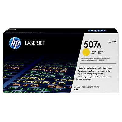 Cartuș de toner original HP 507A CE402A galben capacitate standard 6.000 pagini 1 pachet