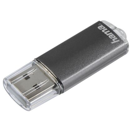 Memorie USB HAMA Laeta, 16 GB, USB 2.0, 10 MB/s, gri