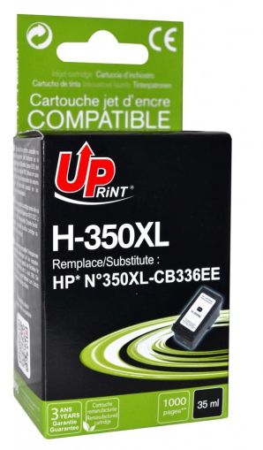 Cartuș de cerneală pentru imprimanta inkjet UPRINT H-350XL, HP, Negru