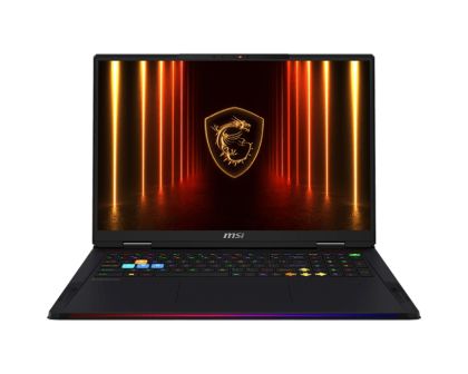 Лаптоп MSI Raider A18 HX A9WIG, NVIDIA GeForce RTX 5080 16GB GDDR7 1334 AI TOPS, AMD Ryzen 9 9955HX3D (16C/32T Up to 5.4 GHz, 128 MB L3), 18" 16:10 UHD+ (3840x2400), MiniLED, 120Hz, 64GB DDR5 2x32 Up to DDR5-5600, 2TB PCIe Gen4x4 SSD, Wi-Fi 7, Windows 11 