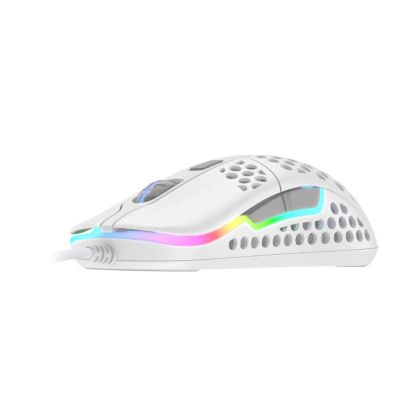 Mouse pentru gaming Xtrfy M42 Alb, RGB, Alb