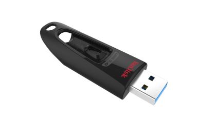 Stick de memorie USB SanDisk Ultra USB 3.0, 256 GB, negru, 100 Mb/s