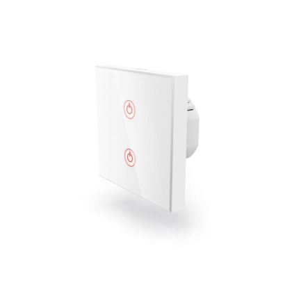 Întrerupător de perete inteligent Wi-Fi HAMA 176551, Amazon Alexa, Google Home, alb