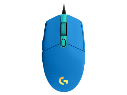 Mouse pentru jocuri Logitech G102 LightSync, RGB, optic, cu fir, USB, albastru