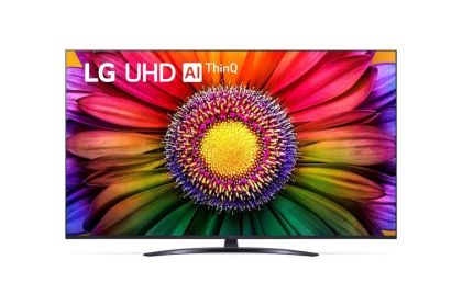 TV LG 65UR81003LJ, 65" 4K UltraHD TV 4K (3840 x 2160), DVB-T2/C/S2, webOS 23 Smart TV, ThinQ AI, a5 AI Processor 4K Gen6, WiFi, HDR10 pro, HLG, ALLM/HGiG, 4K Upscaling, AI Sound, Voice Control, AirPlay, Quick Card, HDMI eARC, CI, LAN, USB, Bluetoo