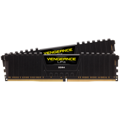 Corsair DDR4, 3600MHz 32GB 2x16GB DIMM, Unbuffered, 18-22-22-42, XMP 2.0 Vengeance LPX Black, 1.35V