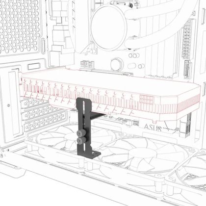 Estillo Graphics Card GPU Brace Support - Black