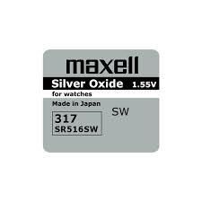 Baterie buton argintie MAXELL SR516 SW /317/ 1.55V