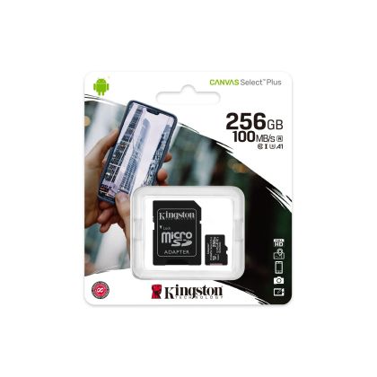 Card de memorie Kingston Canvas Select Plus microSDXC 256GB, clasa 10 UHS-I
