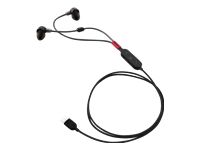 LENOVO Go Headset in-ear wired active noise cancelling USB-C thunder black Certified for Skype for Business Certified for MS Teams