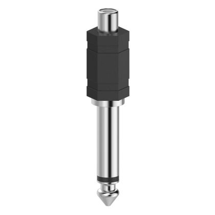 Adaptor HAMA, jack 6,3 mm tată - Cinch mamă, negru