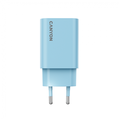 Canyon, PD 30W Travel Charger EU standard, Output: 5V3A, 9V3A, 15V2A, Max Power 30W, Blue, size: 87.8x39.8x23mm, weight: 62.3g