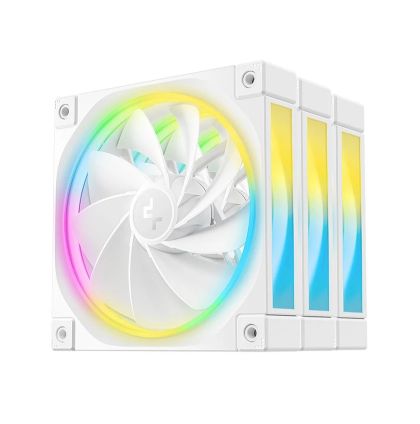 DeepCool Комплект вентилатори Fan Pack 3-in-1 3x120mm - FL12R White, Reverse, Addressable RGB