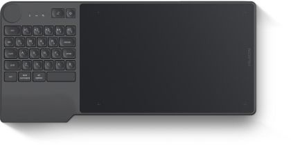 Tabletă grafică HUION Inspiroy Keydial KD200, USB-C, Bluetooth, Gri metal