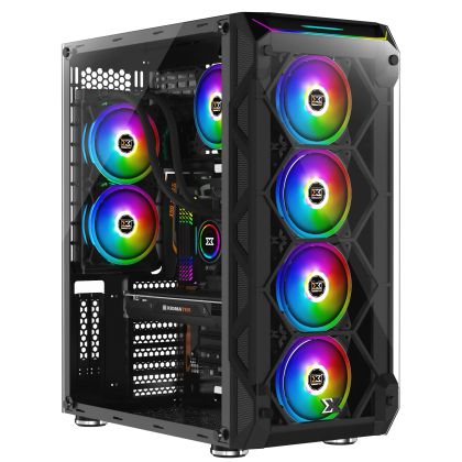 Xigmatek кутия Case EATX - Overtake - 6 ARGB Fans